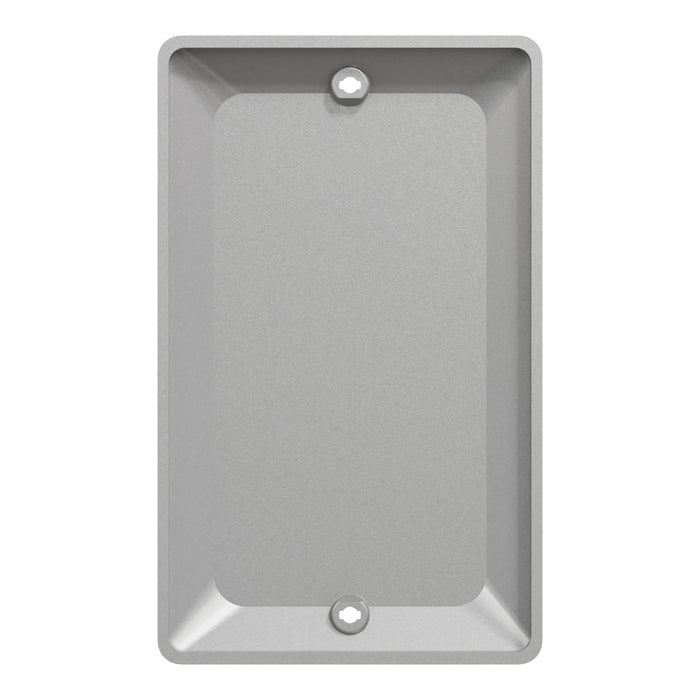 Square D 1 Gang Blank Matte Wall Plate Gy