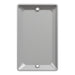 Square D 1 Gang Blank Matte Wall Plate Gy