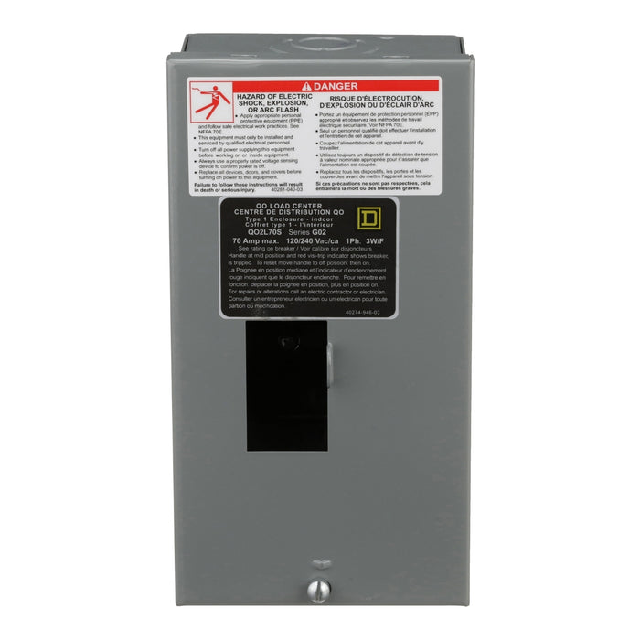 Square D Loadctr Qo Mlo 240V 70A 1Ph Csa Listed