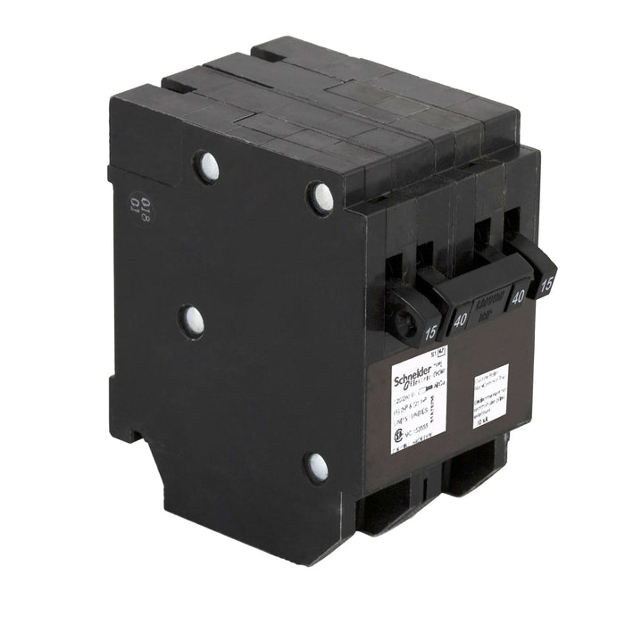 Schneider Electric Miniature Circuit Breaker 120V 15A Chomt1515240