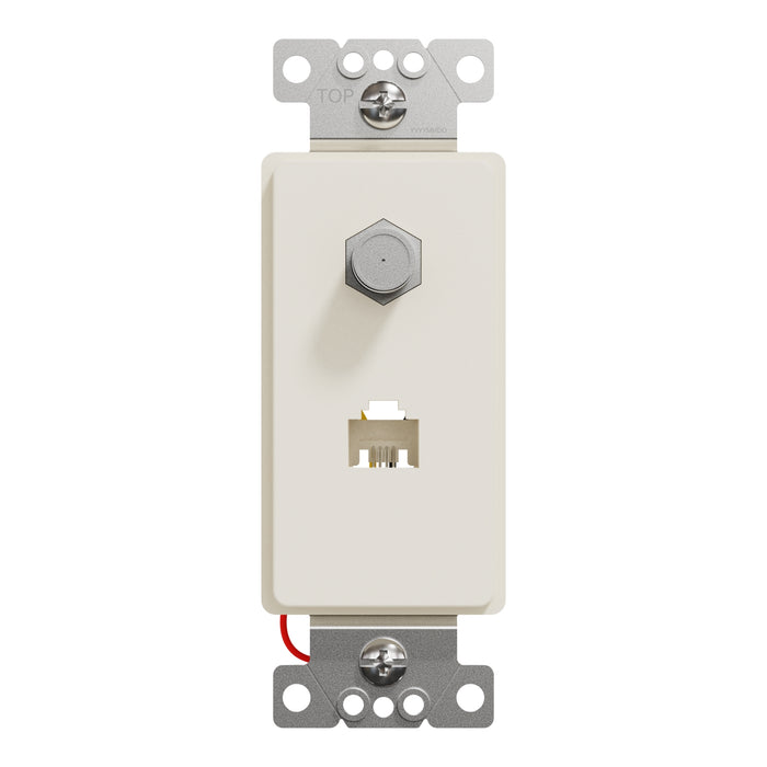 Square D Catv/Tel F/Rj11 4P4C Strap La