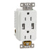 Schneider Electric Usb A/A 4.8A Chargr Tr Duplx 15A Recp Wh