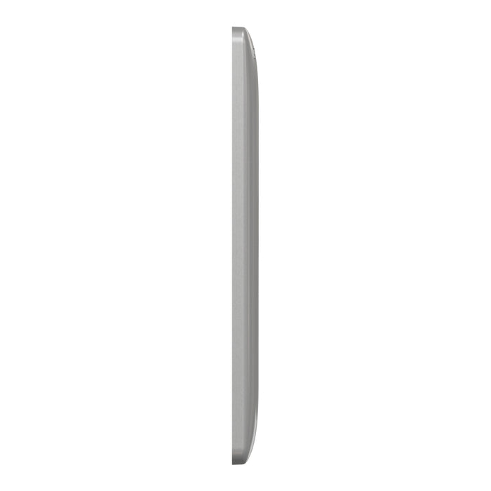 Square D 2 Gang Blank Wall Plate Gy