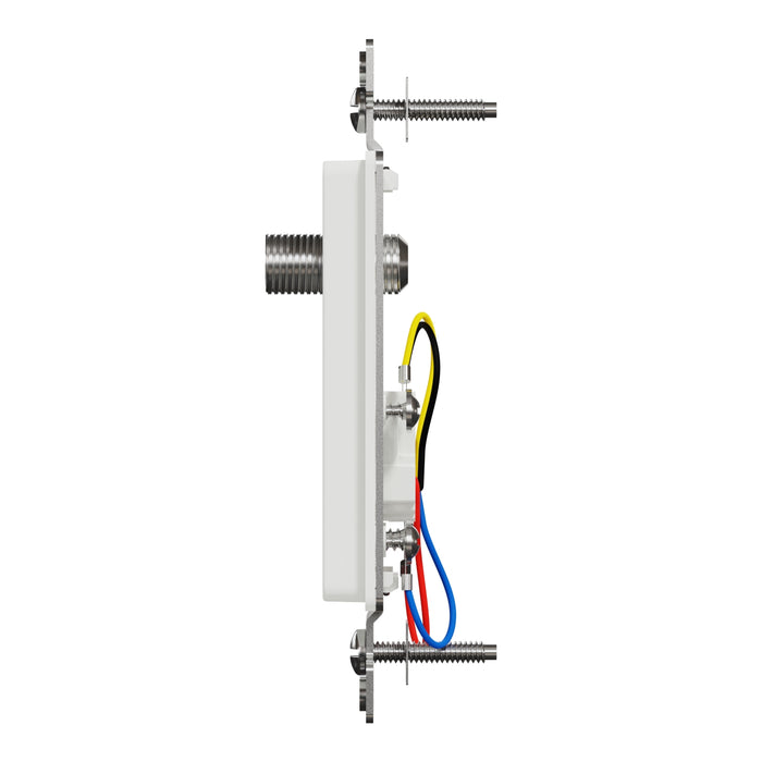 Square D Catv/Tel F/Rj11 4P4C Strap Wh