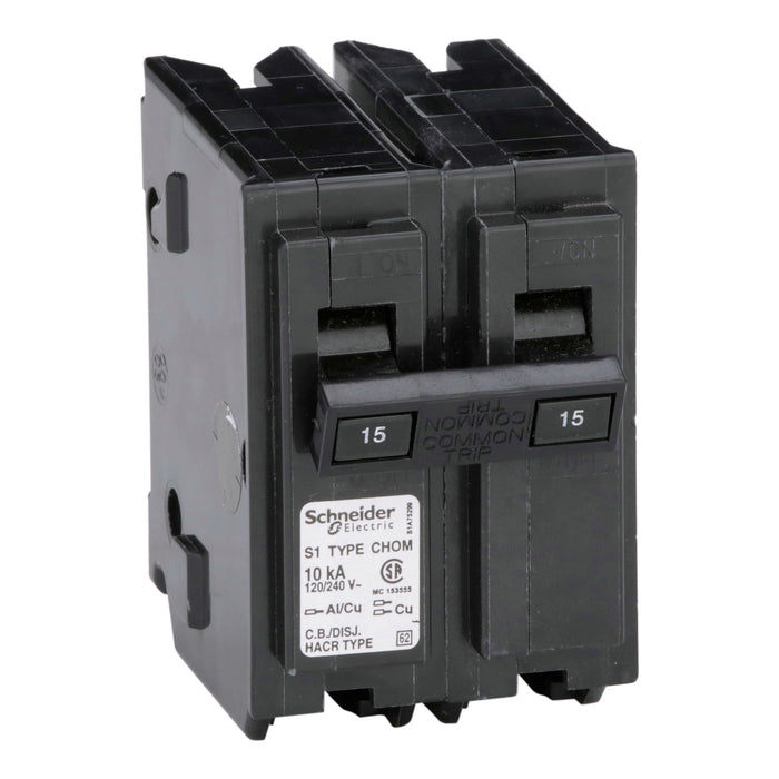 Schneider Electric Miniature Circuit Breaker 120/240V 15A