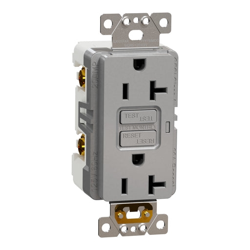 Schneider Electric Tr Gfci 20A Receptacle Comm Gy