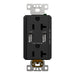 Schneider Electric Usb A/A 4.8A Chargr Tr Duplx 20A Recp Bk