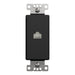 Square D Data Cat 6 Rj45 Strap Bk