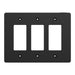 Square D 3 Gang Mid+ Wall Plate Bk