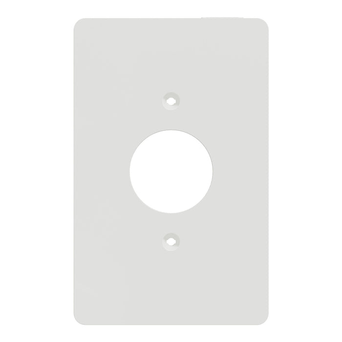 Square D 1 G Mid+ Single Outlet Wall Plate Wh