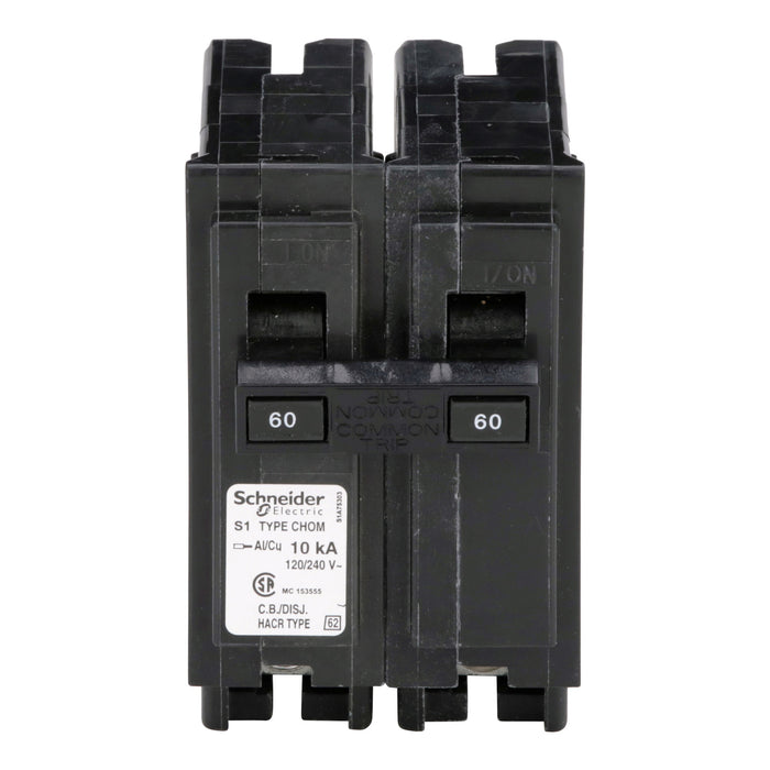 Schneider Electric Miniature Circuit Breaker 120/240V 60A