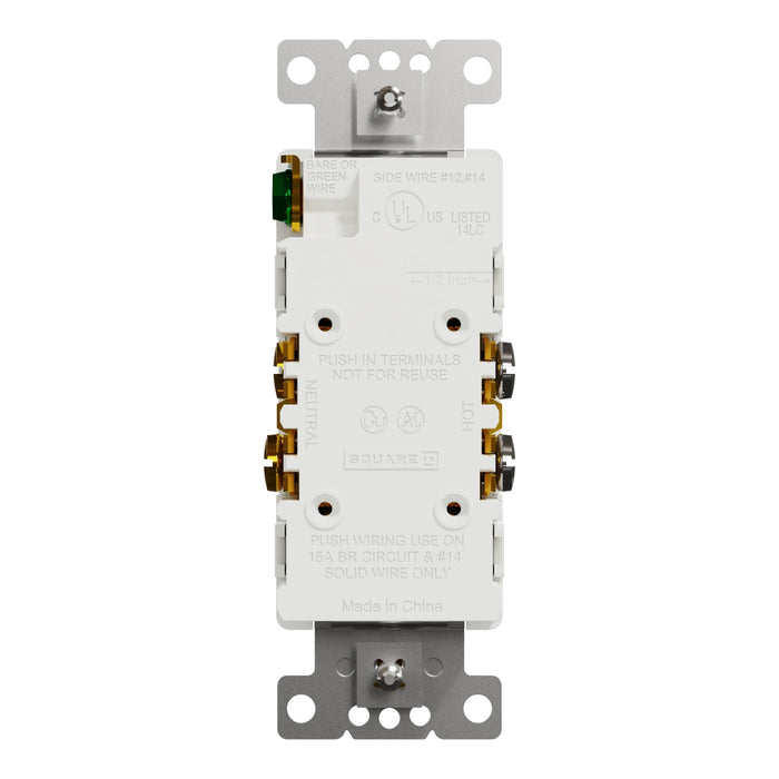 Schneider Electric Wr/Tr 15A Receptacle Resi Wh