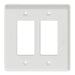 Square D 2 Gang Mid+ Wall Plate Wh
