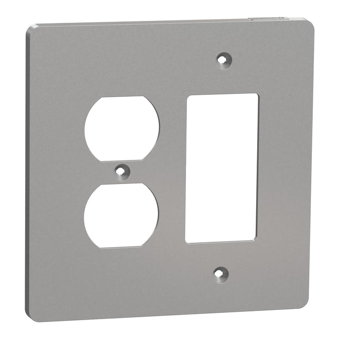 Square D 2 G Mid+ 1 Duplex 1 Deco Wp Gy