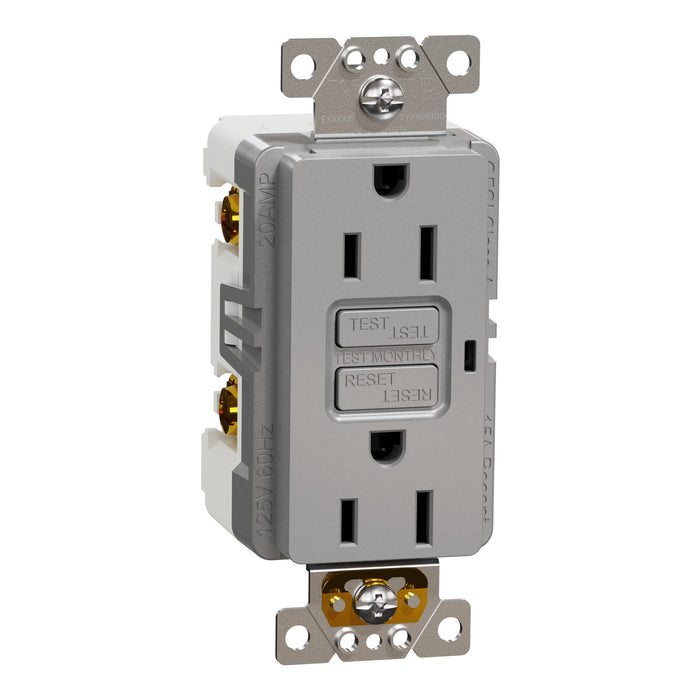 Schneider Electric Tr Gfci 15A Receptacle Resi Gy