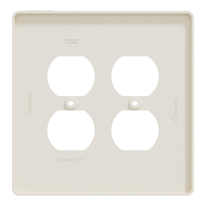 Square D 2 G Mid+ 2 Duplex Outlet Wall Plt La