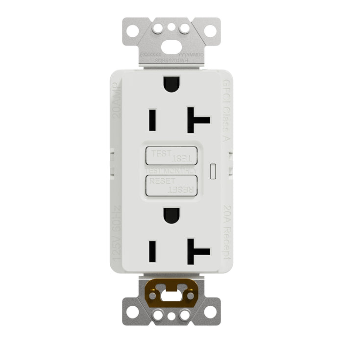 Schneider Electric Tr Gfci 20A Receptacle Comm Wh
