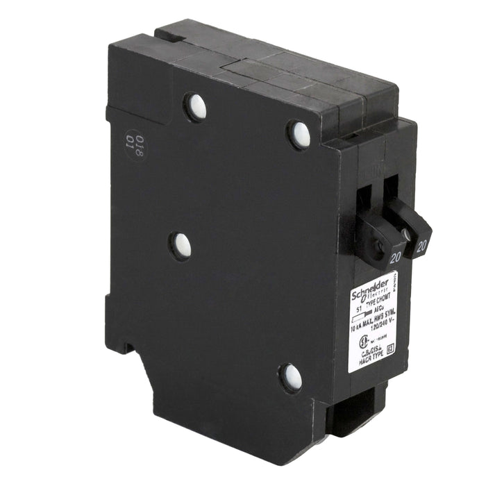 Schneider Electric Miniature Circuit Breaker 120V 20A Chomt2020