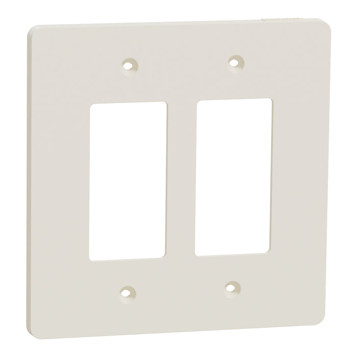 Square D 2 Gang Mid+ Wall Plate La