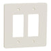 Square D 2 Gang Mid+ Wall Plate La