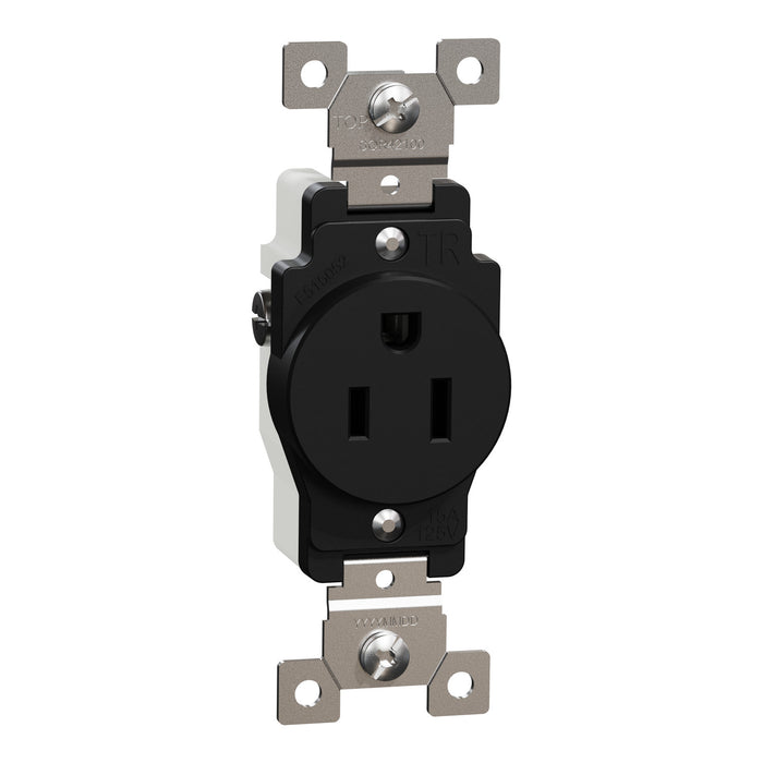 Schneider Electric Tr 15A Single Outlet Comm Bk