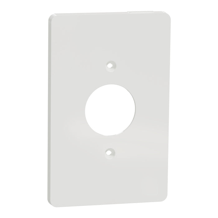 Square D 1 G Mid+ Single Outlet Wall Plate Wh