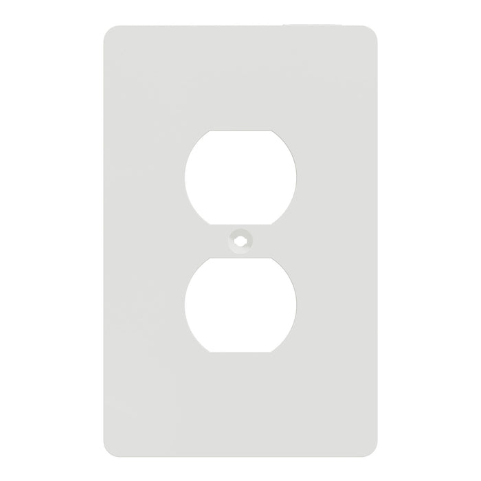 Square D 1 G Mid+ Duplex Outlet Wall Plate Wh
