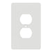 Square D 1 G Mid+ Duplex Outlet Wall Plate Wh