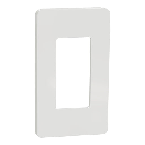 Square D 1 Gang Screwless Matte Wall Plate Wh