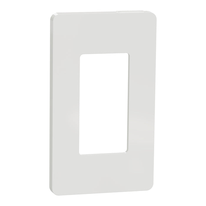 Square D 1 Gang Screwless Matte Wall Plate Wh