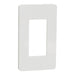 Square D 1 Gang Screwless Matte Wall Plate Wh