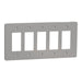 Square D 5 Gang Mid+ Wall Plate Gy