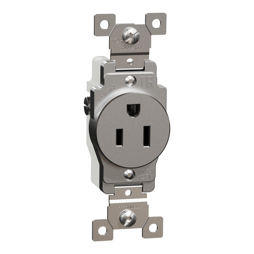 Schneider Electric Tr 15A Single Outlet Comm Gy