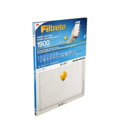 3M Canada Filtrete Smart MPR 1900 Premium Allergen, Bacteria & Virus Air Filters, 20in x 25in x 1in, Model S-UA03-6-CA
