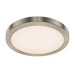 Dals Lighting 13″ Round Flush Mount - Satin Nikel