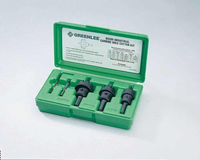 Greenlee One Piece Carbide Cutter Set, Model 635*