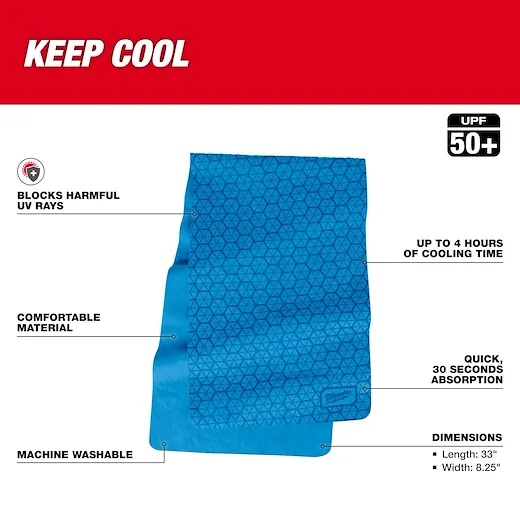 Milwaukee Cooling PVA Towel, Pack of 10, Model 48-73-4540B*