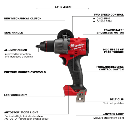Milwaukee M18™ FUEL™ 1/2 in. Drill Driver (Tool Only), Model 2903-20*