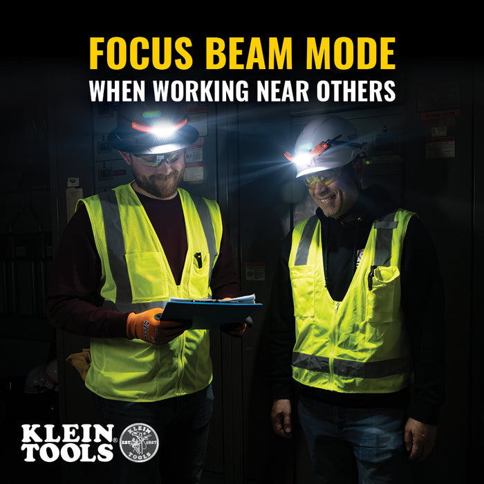 Klein Tools Wide-Beam Headlamp with Mount for Hard Hat, Model KHH56308*