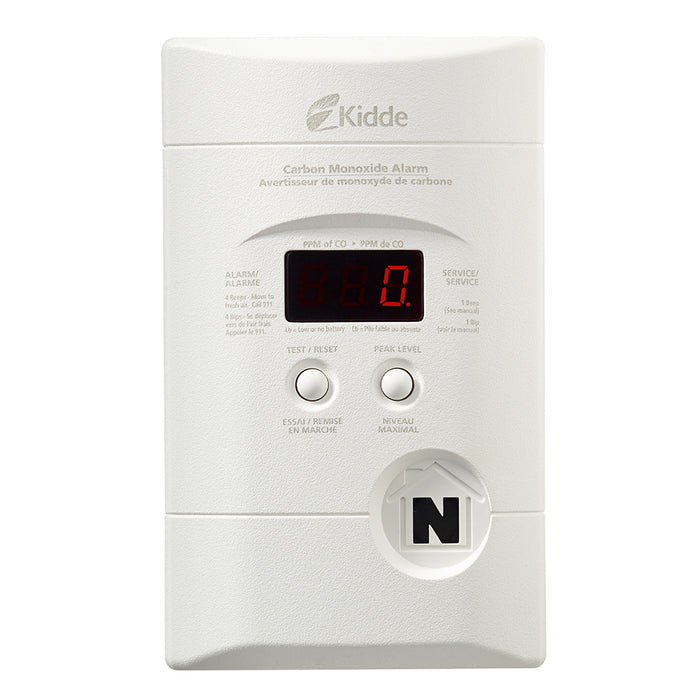 Kidde AC Plug-In Carbon Monoxide Alarm with Digital Display, Model 900-0076