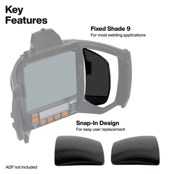 Klein Tools Phoenix Series Panoramic Welding Helmet Side Window Replacement