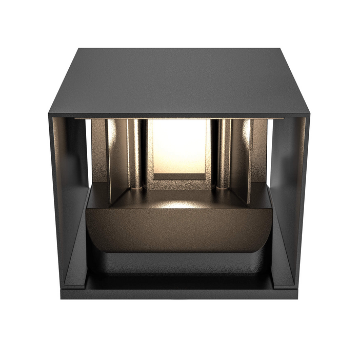 Dals Lighting Black Square Directional Wall Sconce, Model LEDWALL-G-CC-BK*