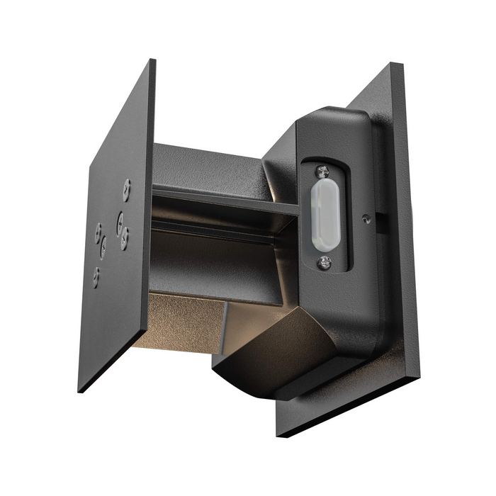 Dals Lighting Black Square Directional Wall Sconce, Model LEDWALL-G-CC-BK*