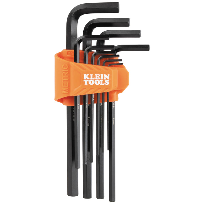 Klein Tools Long Hex Key Set, Metric, 10-Piece, Model LS10M*