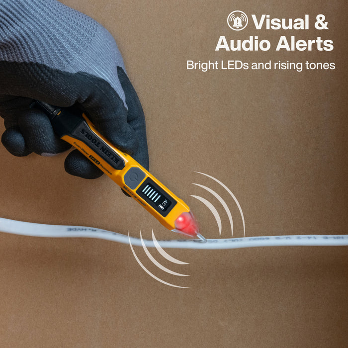 Klein Tools Non-Contact Voltage Tester with Signal Strength, 12-1000V AC