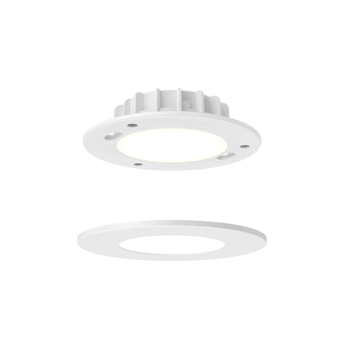 Dals Lighting 12″ White Round Flush Mount