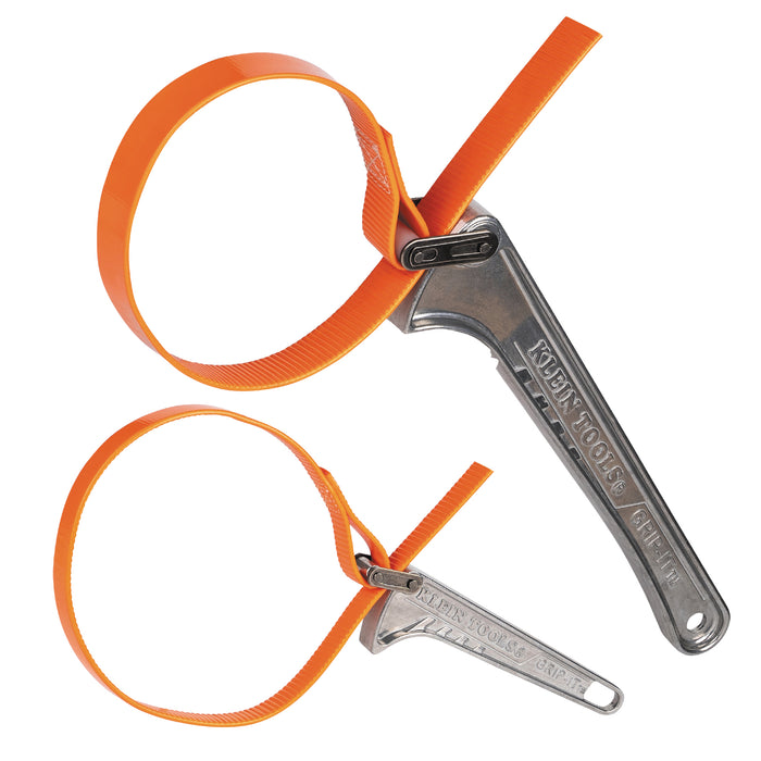 Klein Tools Grip-It™ Strap Wrench Kit, 6-Inch and 12-Inch Handles, 2-Piece, Model SHBKIT*