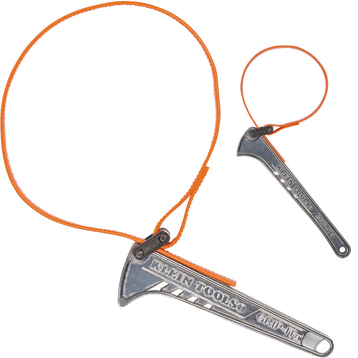Klein Tools Grip-It™ Strap Wrench Kit, 6-Inch and 12-Inch Handles, 2-Piece, Model SHBKIT*