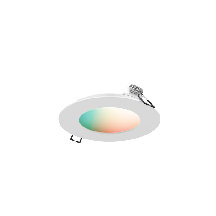 DALS Lighting White 4 Inch Smart RGB+CCT LED Recessed Panel light, Model SM-PNL4WH*
