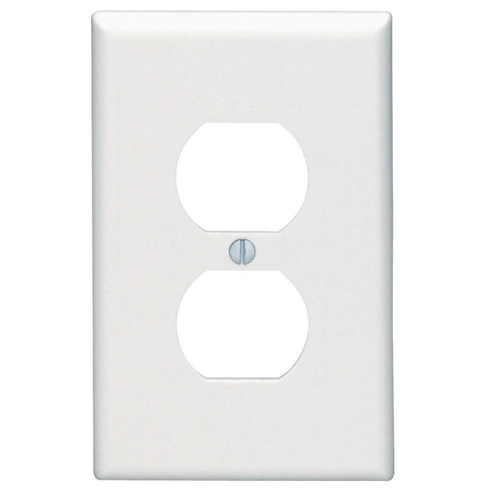 Leviton 1-Gang Midway Nylon Duplex Receptacle Wallplate - White (Pack of 10) - Orka